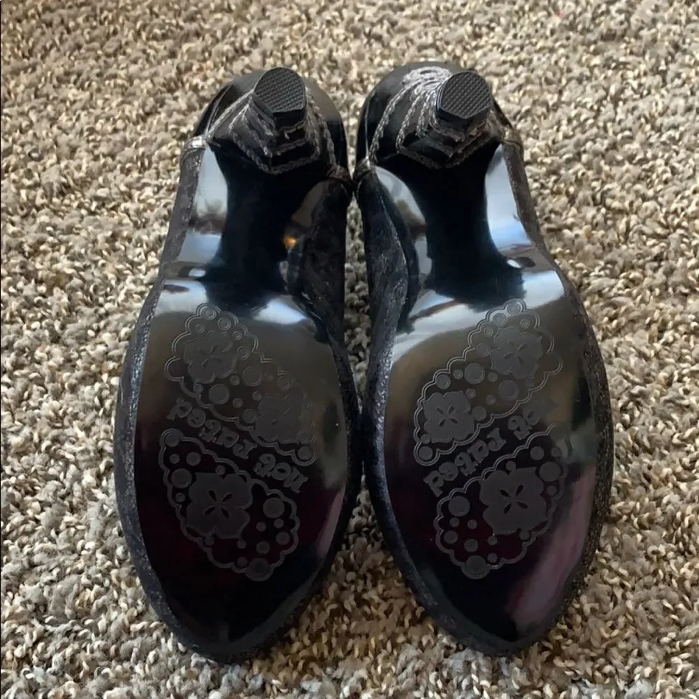 Not Rated Leopard Print Platform Heels Sz 8